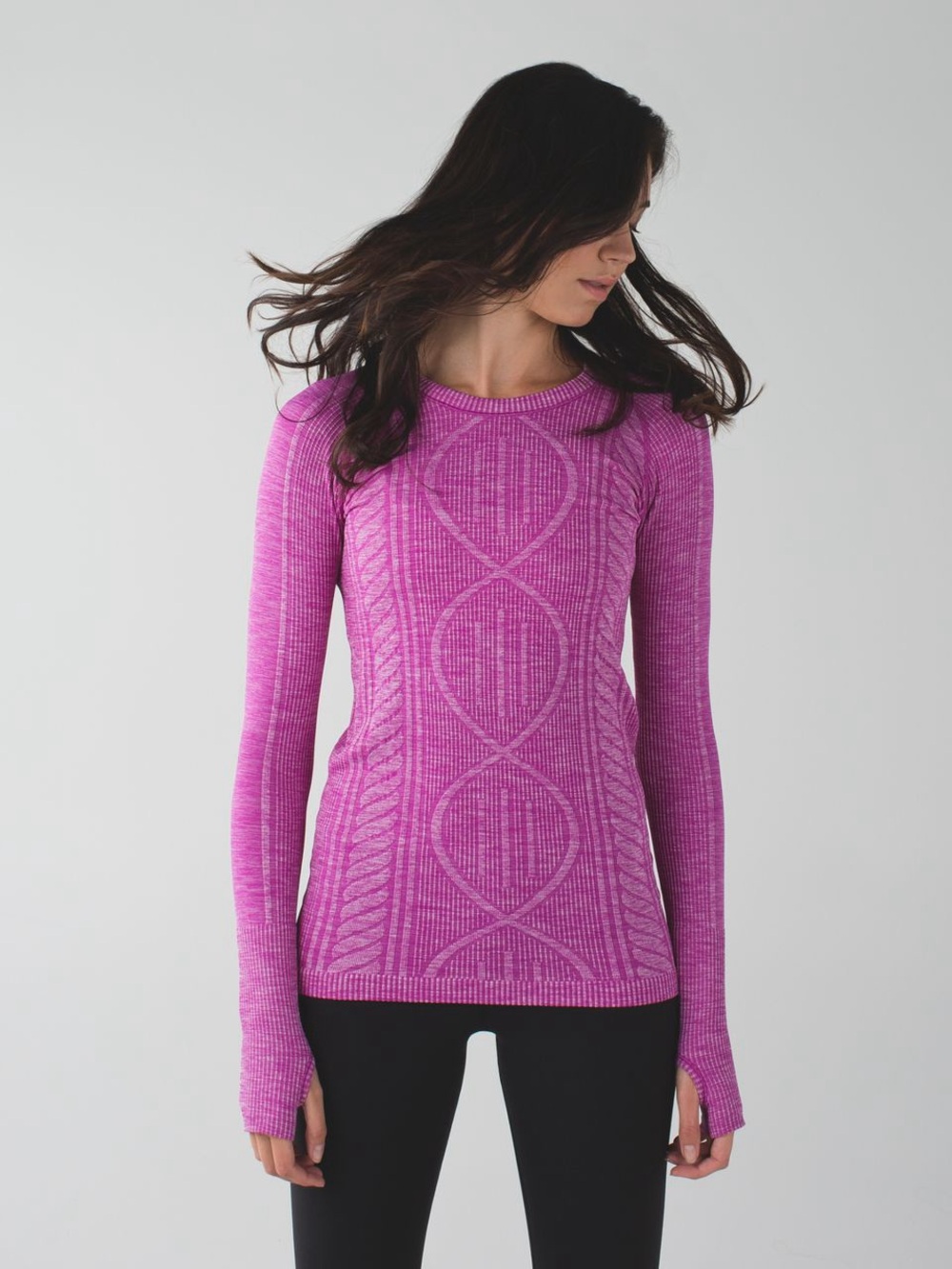 Lululemon Rest Less Pullover Seamless Thumbhole Activewear Top Gym Base Layer